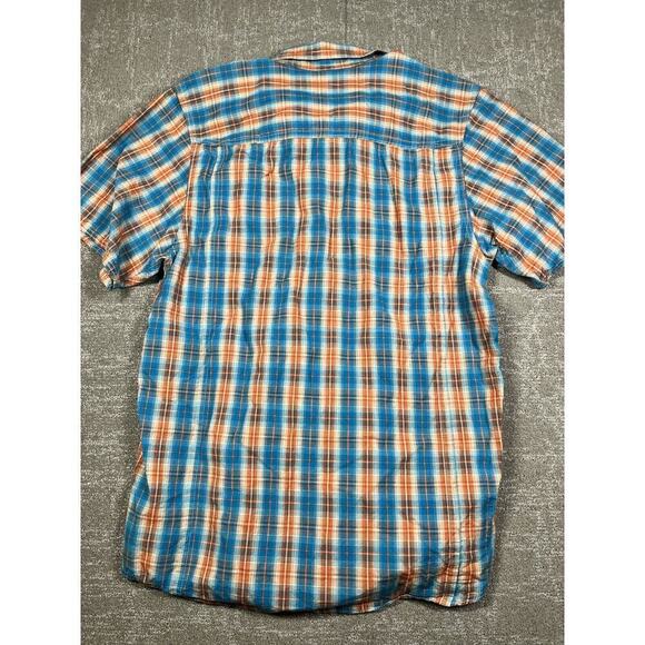 Kavu Mens Plaid Button Front Short Sleeve Outdoor Shirt Size M - Picture 6 of 6